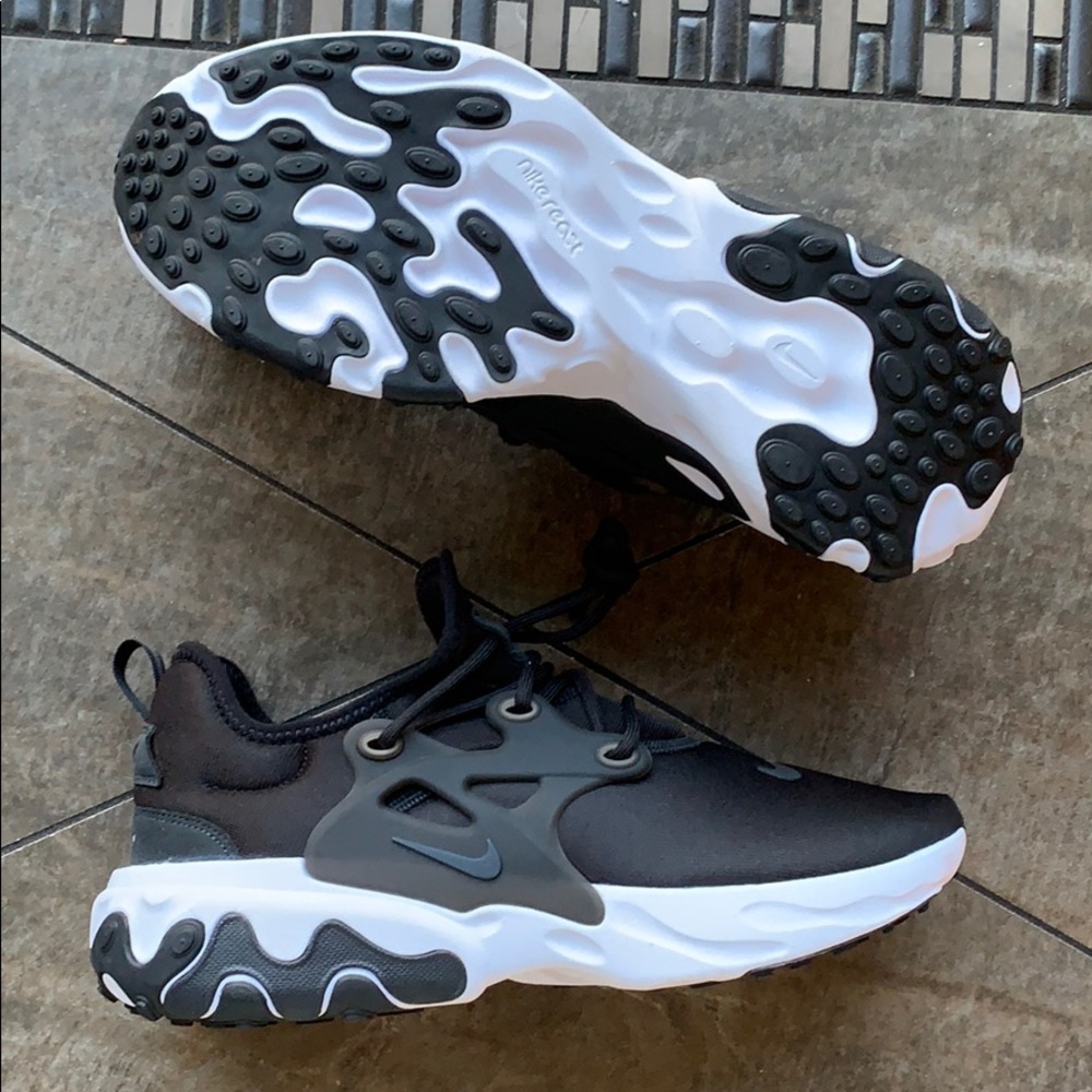 NIKE REACT PRESTO BLACK/OFF NOIR-WHITE MEN’s - Picture 2 of 16